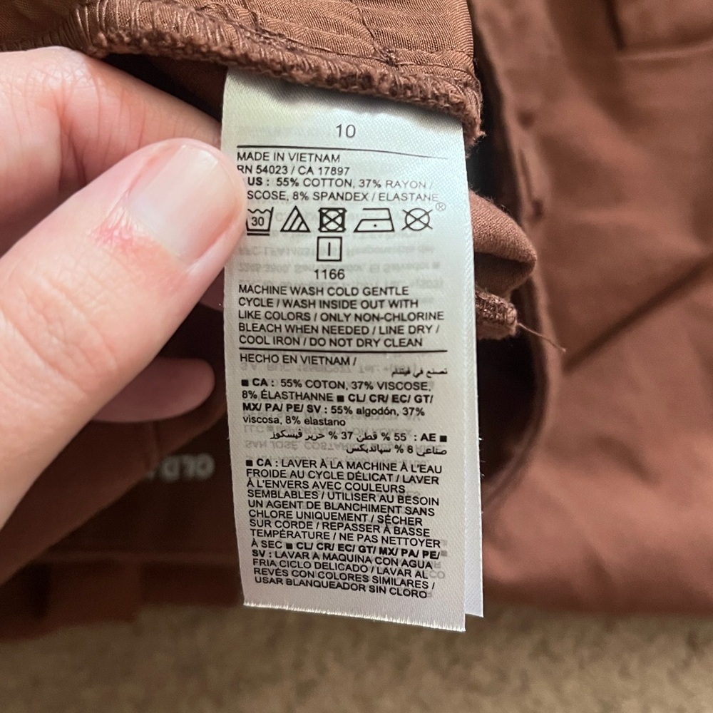 Old Navy High-Rise Pixie Skinny Pants Brown - Picture 10 of 10